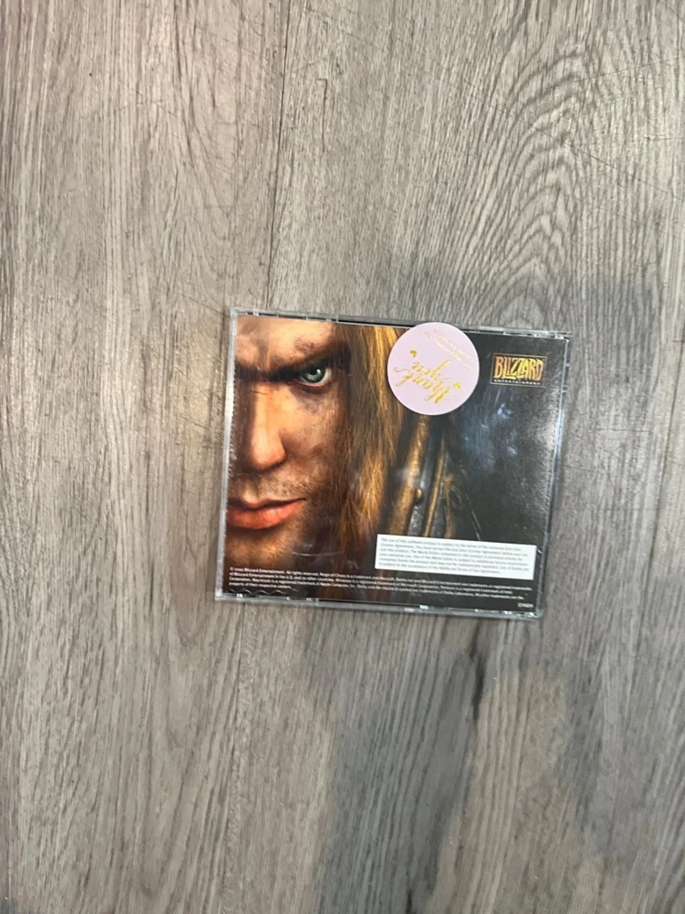 Blizzard Warcraft III: Reign of Chaos PC Game - Black and Yellow Cover